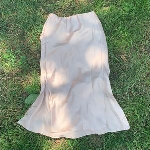 ASOS Silky Pink Skirt With 2 front slits size 6